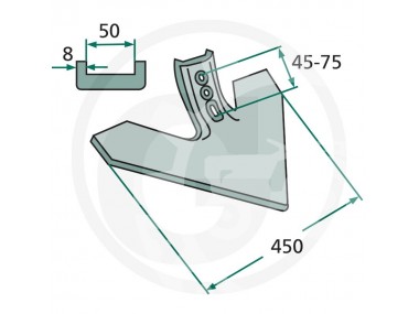 Gęsiostopka 3-otworowa 450mm