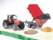 Zabawka 02045 Massey Ferguson 7480 z przyczepką Bruder