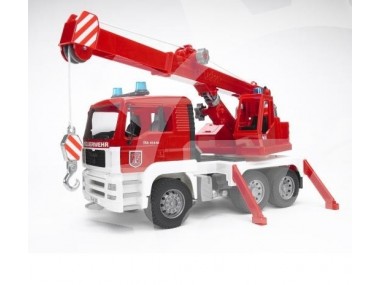 Zabawka 02770 Wóz strażacki z modułem świetlnym i dźwiękowym Bruder
